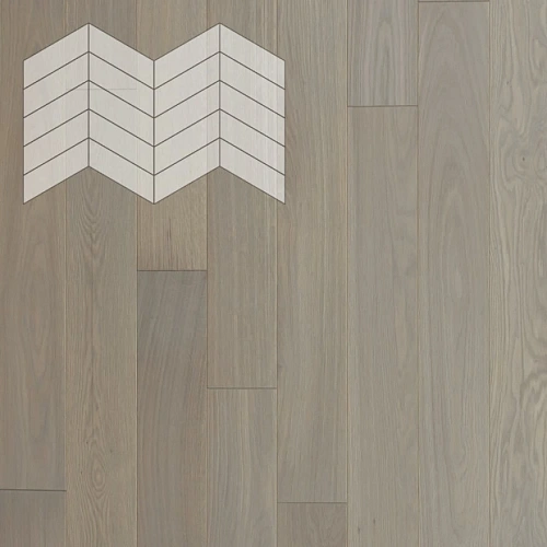 ДУБ СЕЛЕКТ CONCRETE 60° ИНЖЕНЕРНАЯ ДОСКА LAB ARTE ФРАНЦУЗСКАЯ ЁЛКА CHEVRON для пола